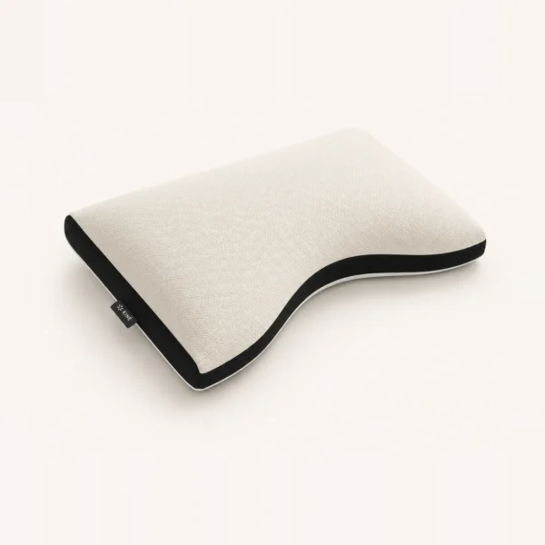 Oreiller ergonomique KineMoon a memoire de forme, vue trois quarts